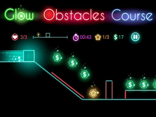Glow obstacle course Online